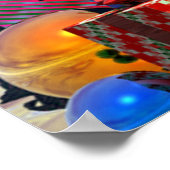 Great Dane Weihnachtsüberraschung Merle Poster (Ecke)