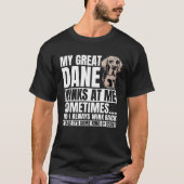 Great Dane Winks Gentle Dog Fur Deutscher Mast T-Shirt (Vorderseite)