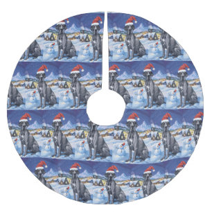 Great Dane Winter Wonderland Weihnachtsfreude Polyester Weihnachtsbaumdecke