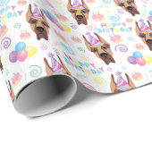 Great Dane Wrapping Paper Geschenkpapier (Rolleneckpunkt)
