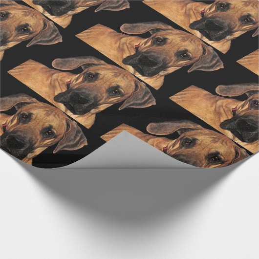 Great Dane Wrapping Paper Geschenkpapier (Ecke)