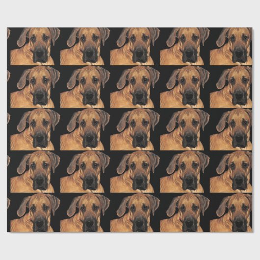 Great Dane Wrapping Paper Geschenkpapier (Flach)