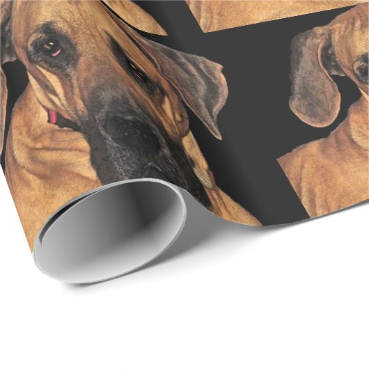 Great Dane Wrapping Paper Geschenkpapier (Rolleneckpunkt)