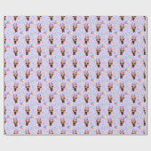 Great Dane Wrapping Paper in Purple Geschenkpapier (Flach)
