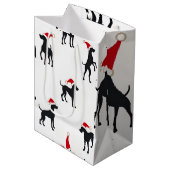 Great Dane Wrapping Paper Mittlere Geschenktüte (Vorderseite Schrägansicht)