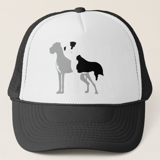 Great Danes Blue Boston Truckerkappe (Vorderseite)