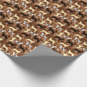 Great Danes Brown Pattern Geschenkpapier (Ecke)