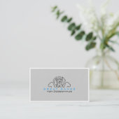 Great Danes Business Cards Visitenkarte (Stehend Vorderseite)