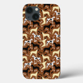Great Danes Dog Pattern Harlequin Case-Mate iPhone Hülle (Rückseite)