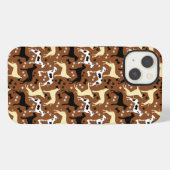 Great Danes Dog Pattern Harlequin iPhone Hülle (Rückseite (Horizontal))
