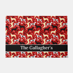 Great Danes Harlequin Fawn Muster Personalisiert D Fußmatte
