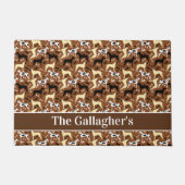Great Danes Harlequin Fawn Pattern Personalisiert Fußmatte (Vorderseite)