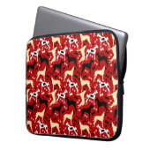 Great Danes Pattern Harlequin, Fawn, Black Dane Laptopschutzhülle (Vorderseite Links)
