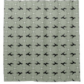 Great Danes Preppy Duschvorhang (Vorderseite)