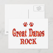 Great Danes Rock Postkarte (Vorne/Hinten)