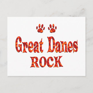 Great Danes Rock Postkarte