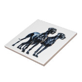 Great Danes Watercolor Fliese (Seite)