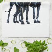 Great Danes Watercolor Geschirrtuch (Gefaltet)