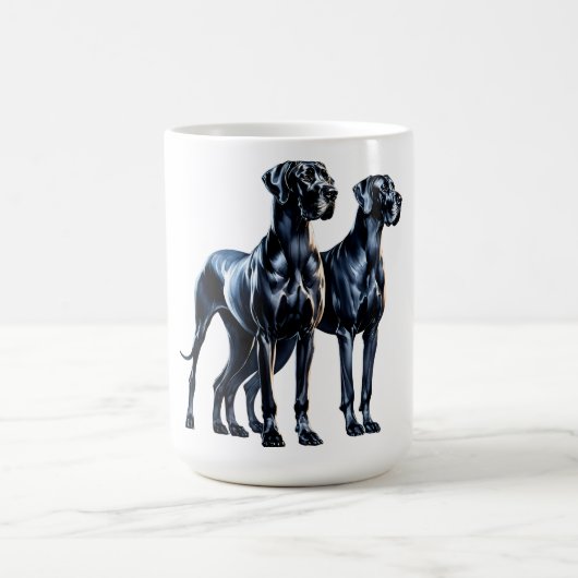 Great Danes Watercolor Kaffeetasse (Mittel)