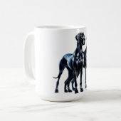 Great Danes Watercolor Kaffeetasse (Vorderseite Links)