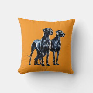Great Danes Watercolor Kissen