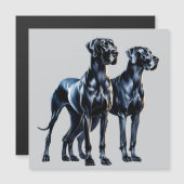 Great Danes Watercolor Magneteinladung (Vorne/Hinten)