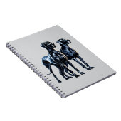 Great Danes Watercolor Notizblock (Rechte Seite)