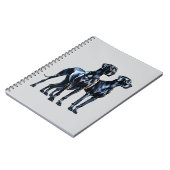 Great Danes Watercolor Notizblock (Linke Seite)