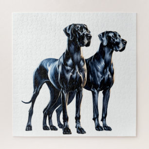 Great Danes Watercolor Puzzle