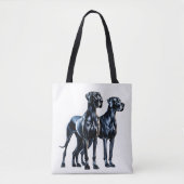 Great Danes Watercolor Tasche (Vorderseite)