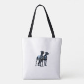 Great Danes Watercolor Tasche (Rückseite)