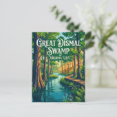 Great Dismal Sumpf USA Postkarte (Stehend Vorderseite)
