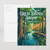 Great Dismal Sumpf USA Postkarte (Vorne/Hinten)
