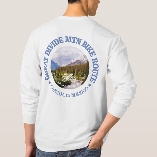 Great Divide Mountain Bike Route (Velo c) T-Shirt (Rückseite)