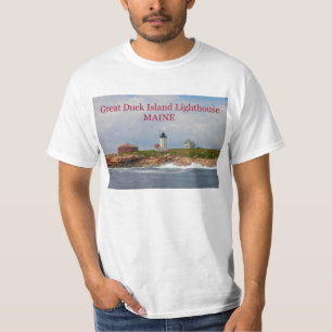 Great Duck Island Lighthouse, Maine T - Shirt