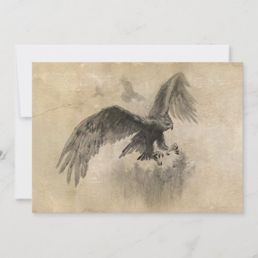 Great Eagles Sketch Einladung (Vorderseite)