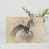 Great Eagles Sketch Einladung (Stehend Vorderseite)