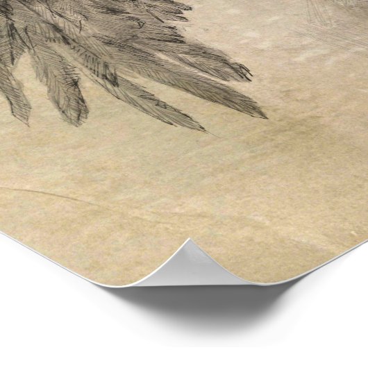 Great Eagles Sketch Poster (Ecke)