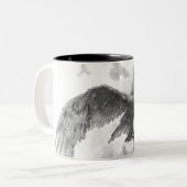 Great Eagles Sketch Zweifarbige Tasse (Vorderseite Links)