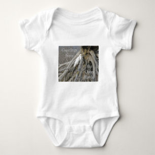 Great Egret (Ardea alba) OBX Außenbanken Baby Strampler