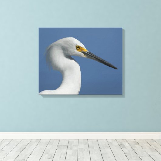 Great Egret Canvas Print Leinwanddruck (Insitu (Holzboden))