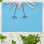 Great egret Cartoon Geschirrtuch (Gefaltet)