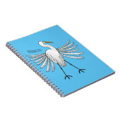 Great egret Cartoon Notizblock (Rechte Seite)