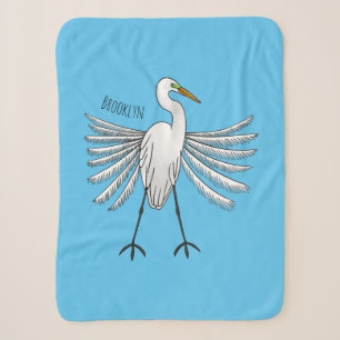Great egret Cartoon Sherpadecke