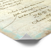 Great Egret Coastal Beach - Hochzeit Personalisier Poster (Ecke)