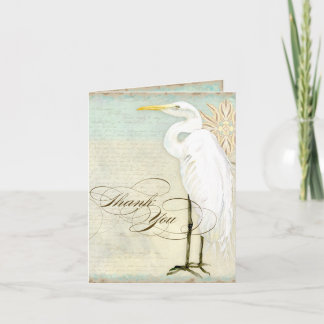 Great Egret Coastal Beach - Vielen Dank, Ihr Hinwe Dankeskarte