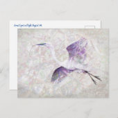Great Egret Digital Art Postkarte (Vorne/Hinten)