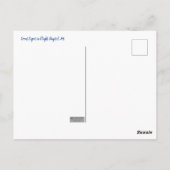 Great Egret Digital Art Postkarte (Rückseite)