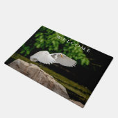 Great Egret Fußmatte (Schrägansicht)