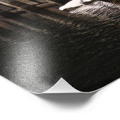 Great Egret Great Catch Fotodruck (Ecke)